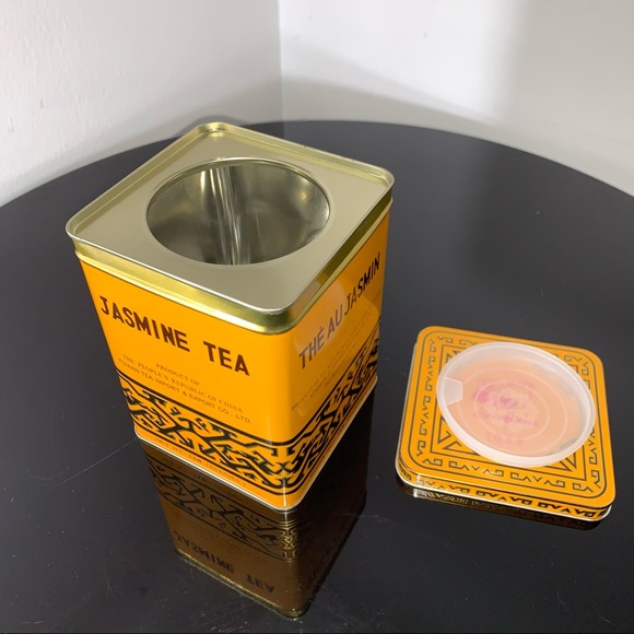 Tin with Golden Tones Beautiful Decor or Storage - Picture 10 of 16